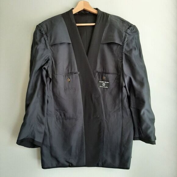 SAMUELSOHN | 100% Wool Italy Union Made Vintage Blazer Jacket Navy Men's Sz 46 R - Picture 11 of 15